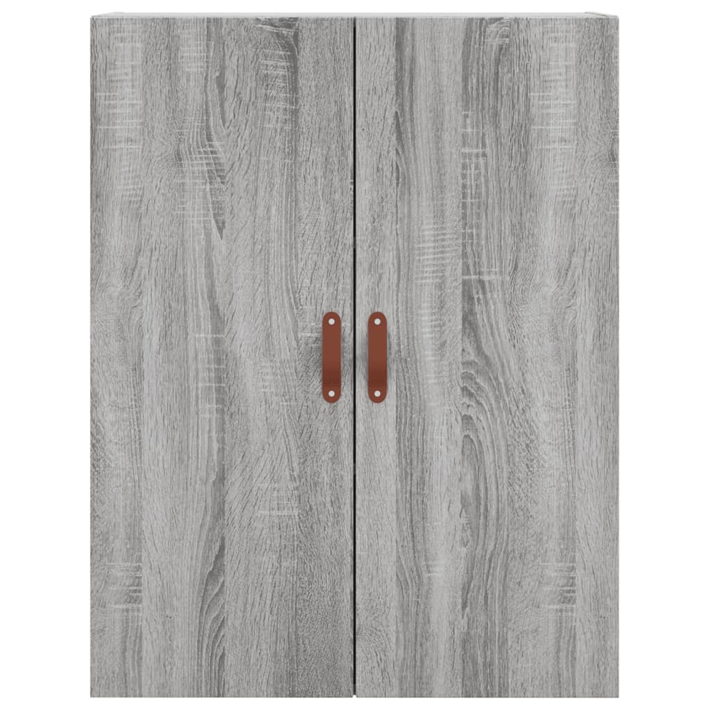 Hangkasten 2 st 69,5x34x90 cm grijs sonoma eikenkleurig