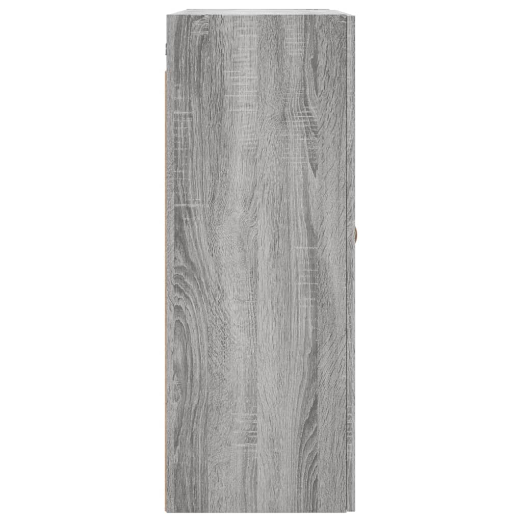 Hangkasten 2 st 69,5x34x90 cm grijs sonoma eikenkleurig