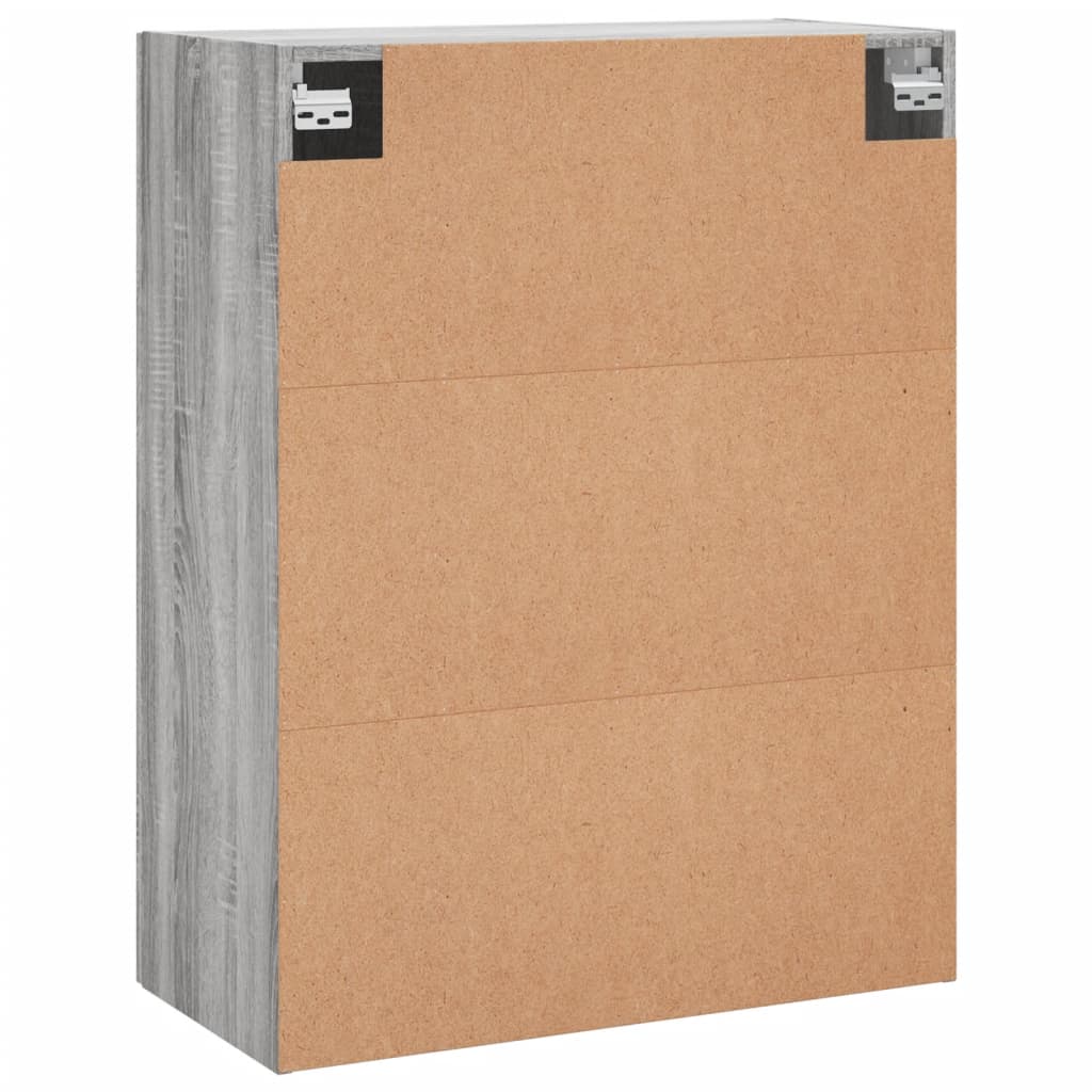Hangkasten 2 st 69,5x34x90 cm grijs sonoma eikenkleurig