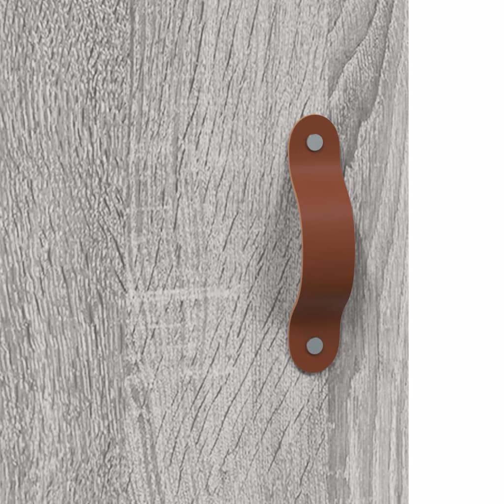 Hangkasten 2 st 69,5x34x90 cm grijs sonoma eikenkleurig
