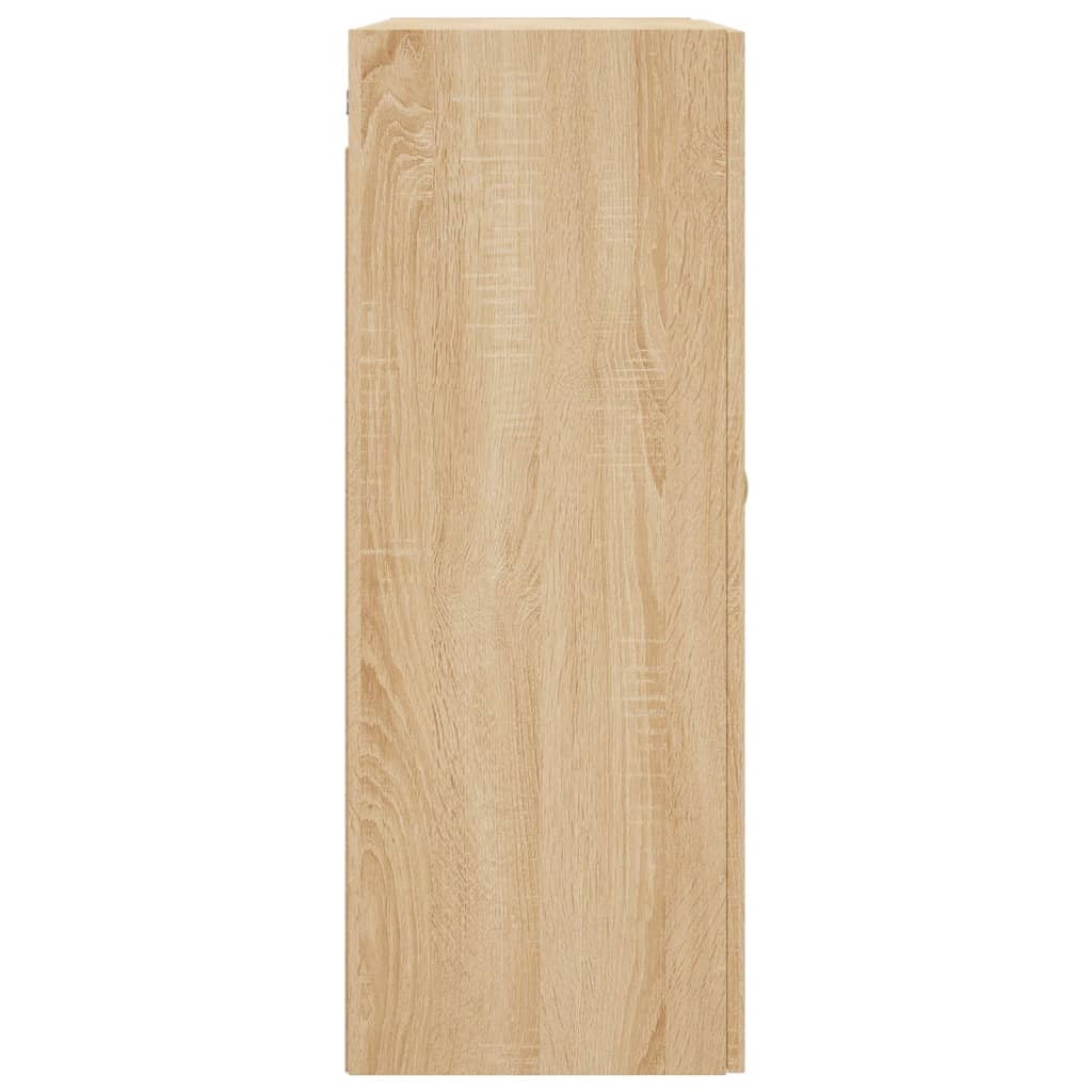Hangkasten 2 st 69,5x34x90 cm sonoma eikenkleurig