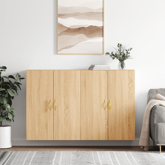 Hangkasten 2 st 69,5x34x90 cm sonoma eikenkleurig