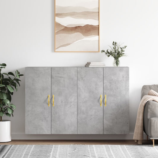 Hangkasten 2 st 69,5x34x90 cm betongrijs