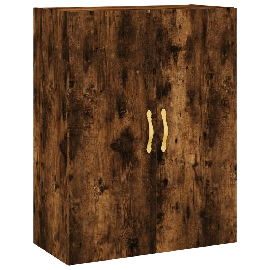 Hangkasten 2 st 69,5x34x90 cm gerookt eikenkleurig