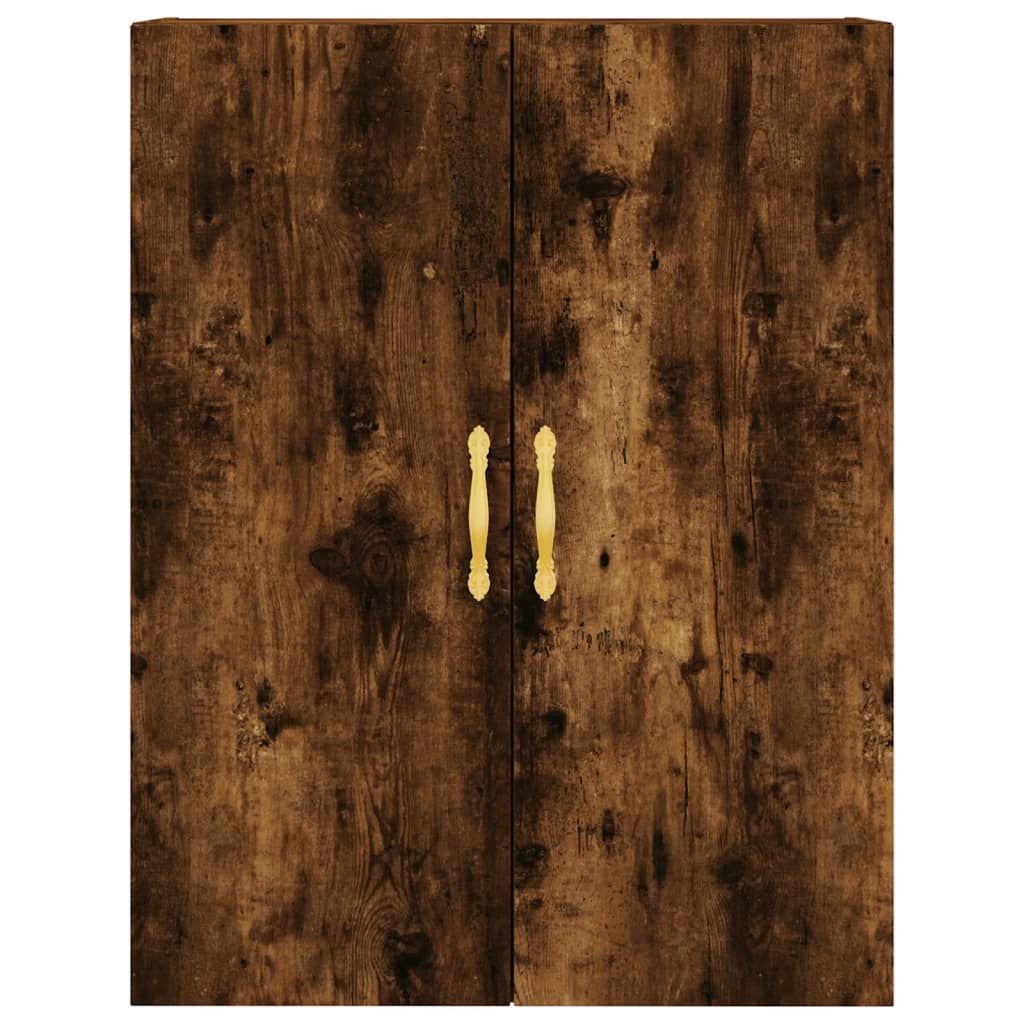 Hangkasten 2 st 69,5x34x90 cm gerookt eikenkleurig