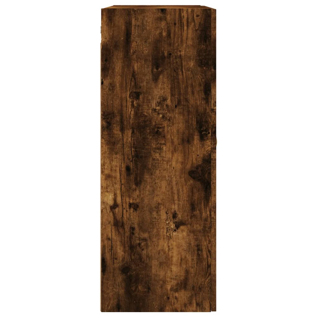 Hangkasten 2 st 69,5x34x90 cm gerookt eikenkleurig