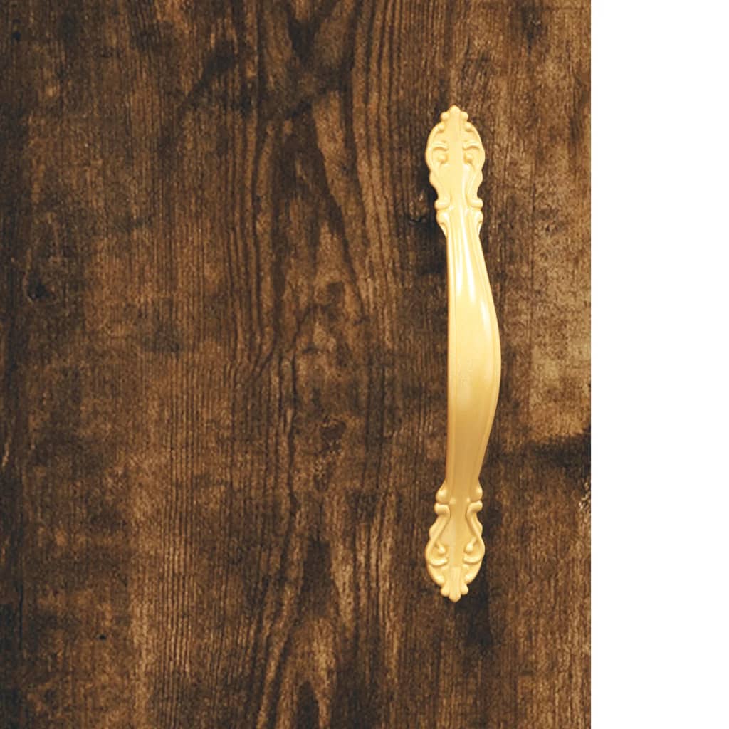 Hangkasten 2 st 69,5x34x90 cm gerookt eikenkleurig