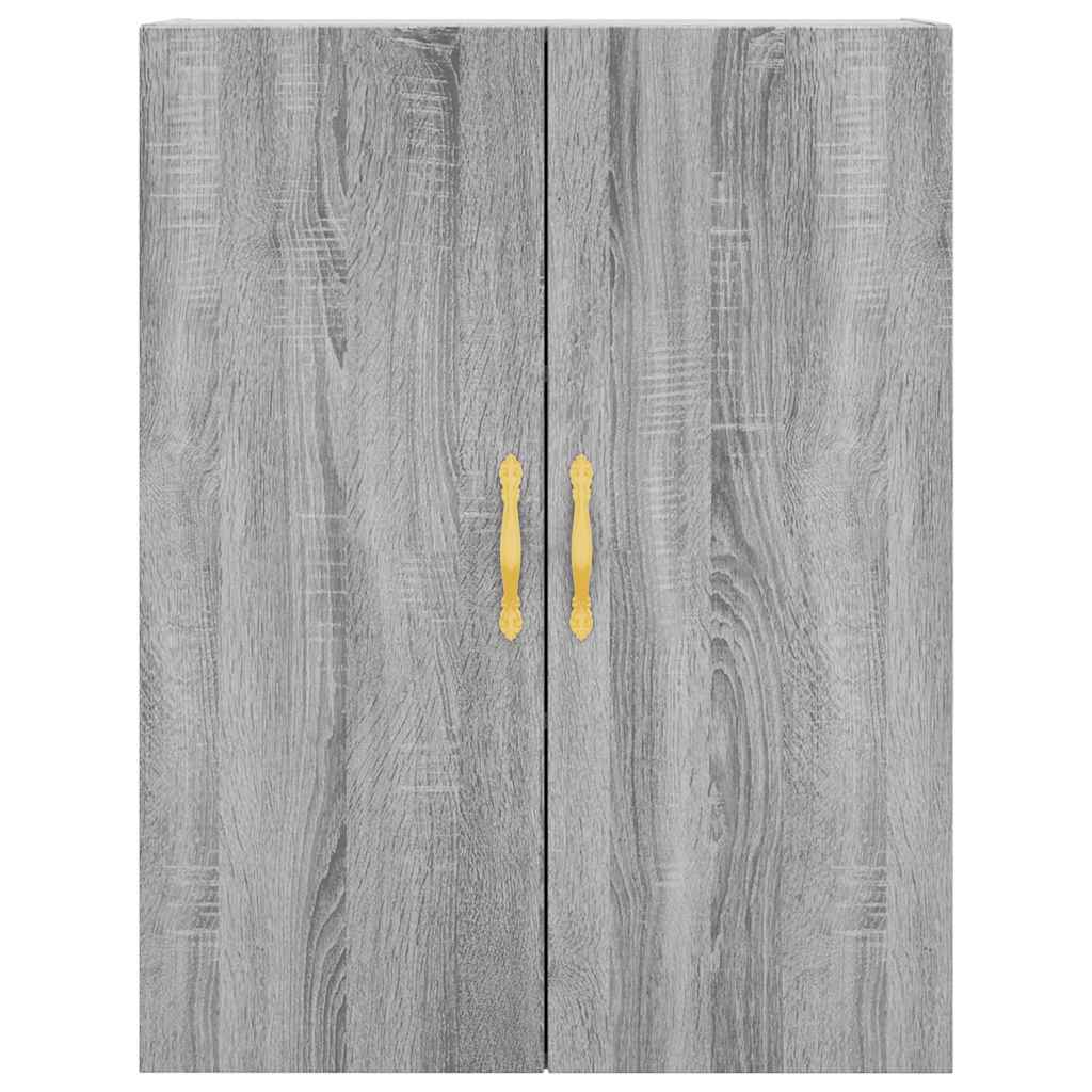 Hangkasten 2 st 69,5x34x90 cm grijs sonoma eikenkleurig