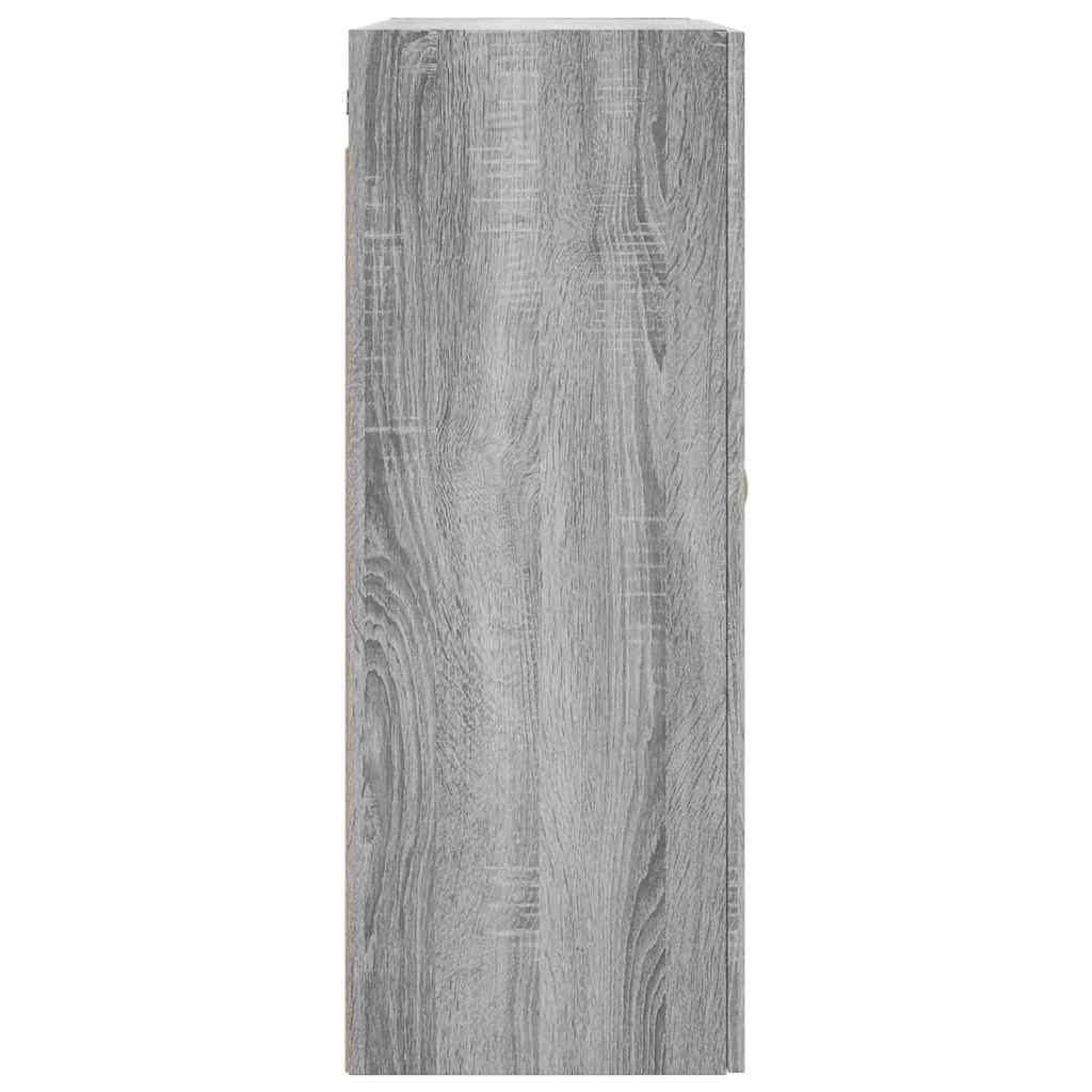 Hangkasten 2 st 69,5x34x90 cm grijs sonoma eikenkleurig