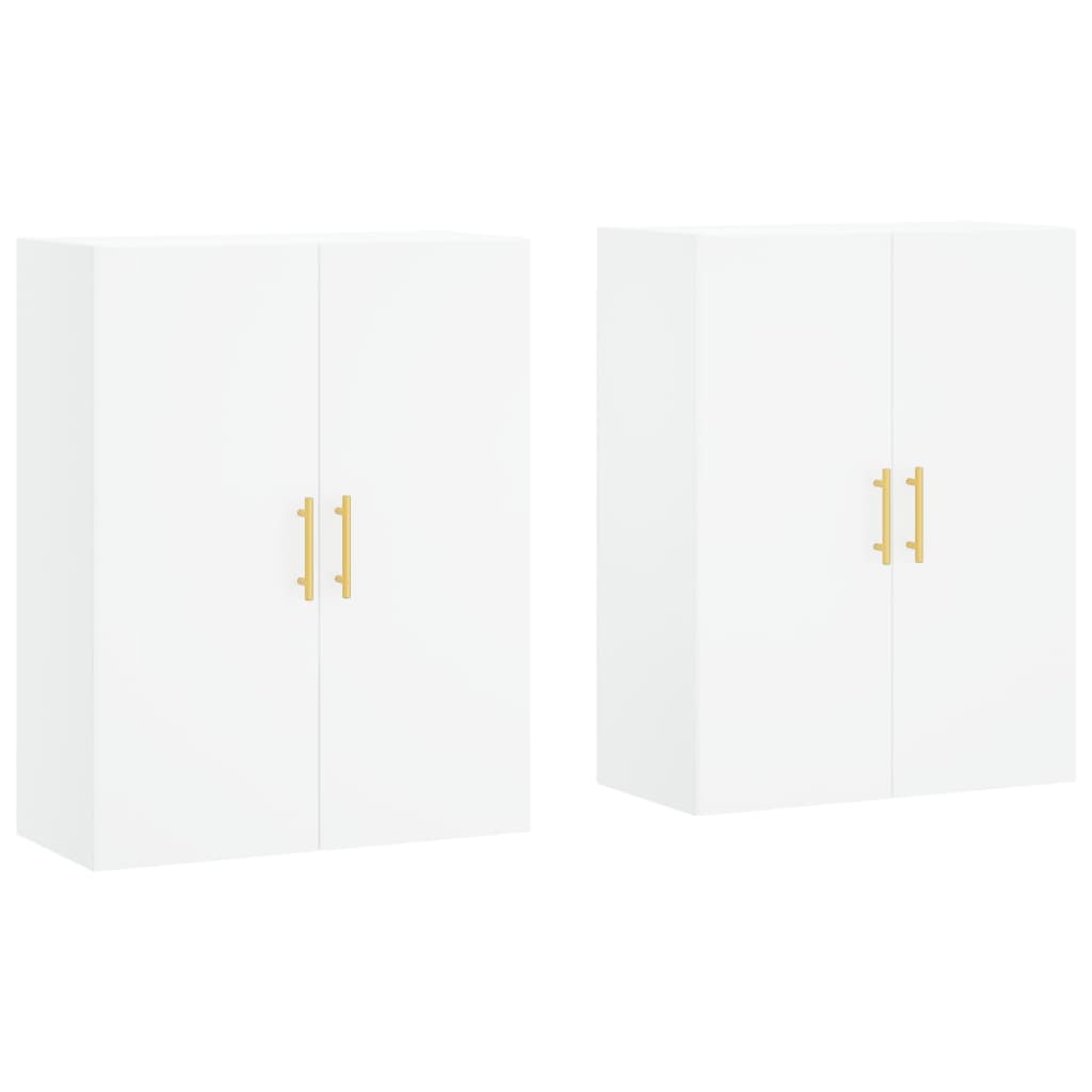 Hangkasten 2 st 69,5x34x90 cm wit