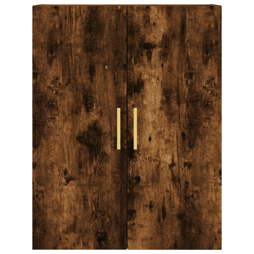 Hangkasten 2 st 69,5x34x90 cm gerookt eikenkleurig