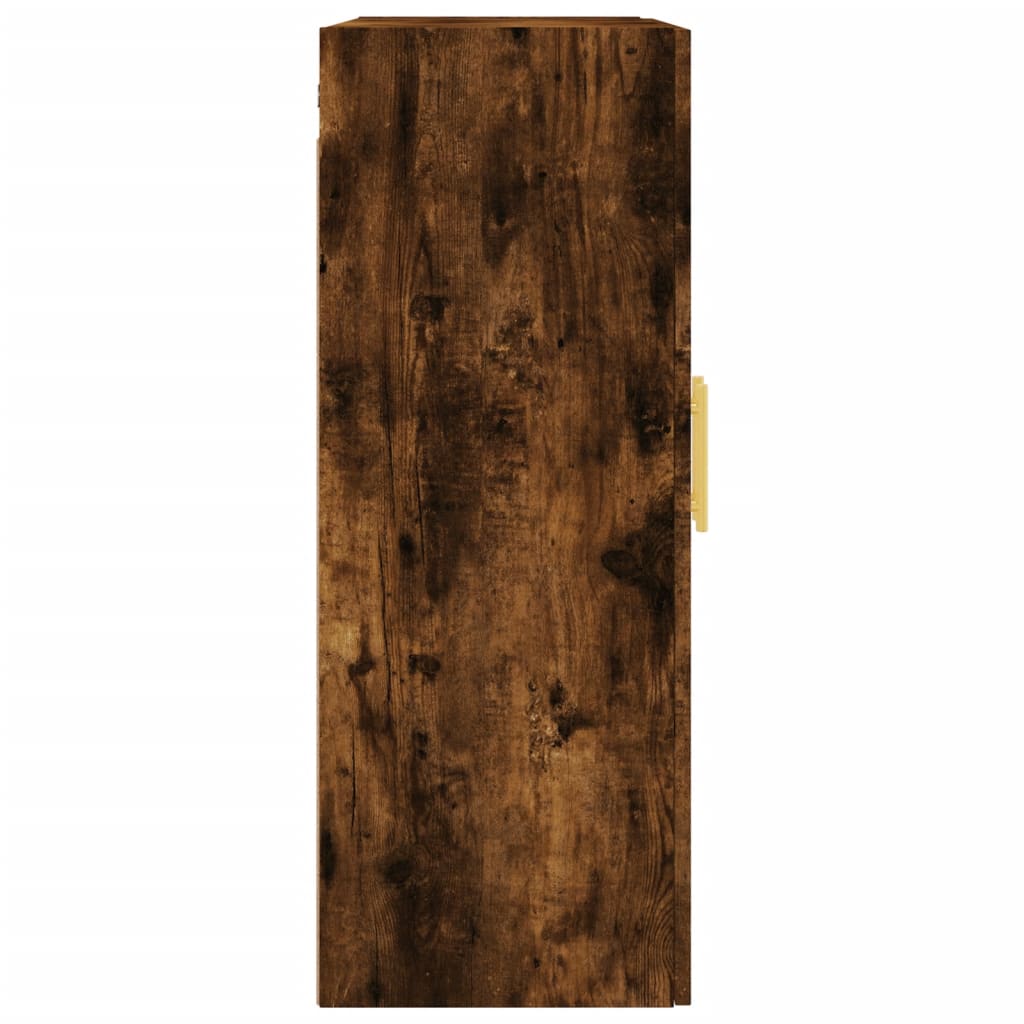 Hangkasten 2 st 69,5x34x90 cm gerookt eikenkleurig