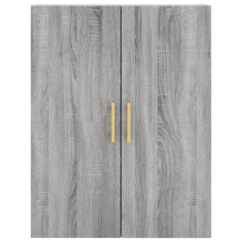 Hangkasten 2 st 69,5x34x90 cm grijs sonoma eikenkleurig