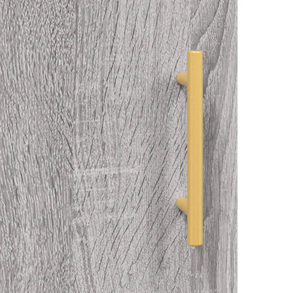 Hangkasten 2 st 69,5x34x90 cm grijs sonoma eikenkleurig