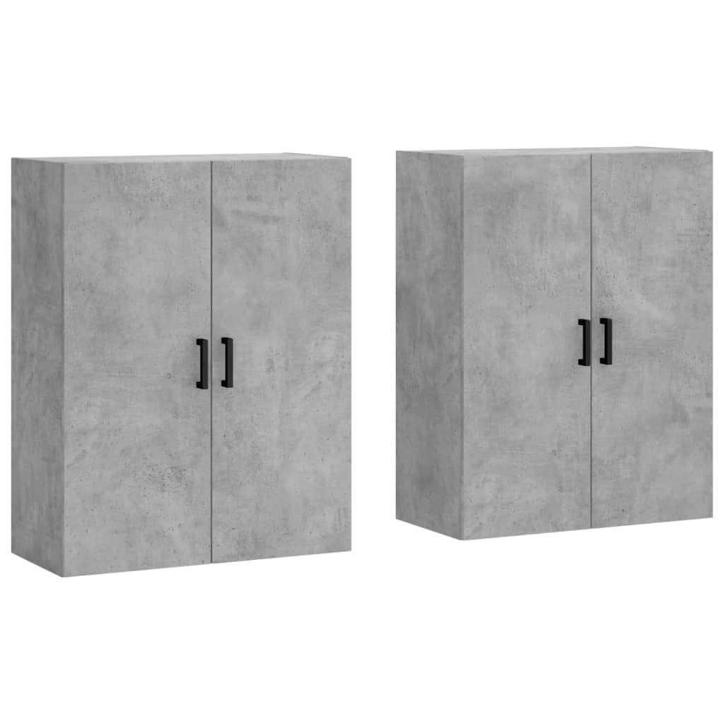 Hangkasten 2 st 69,5x34x90 cm betongrijs