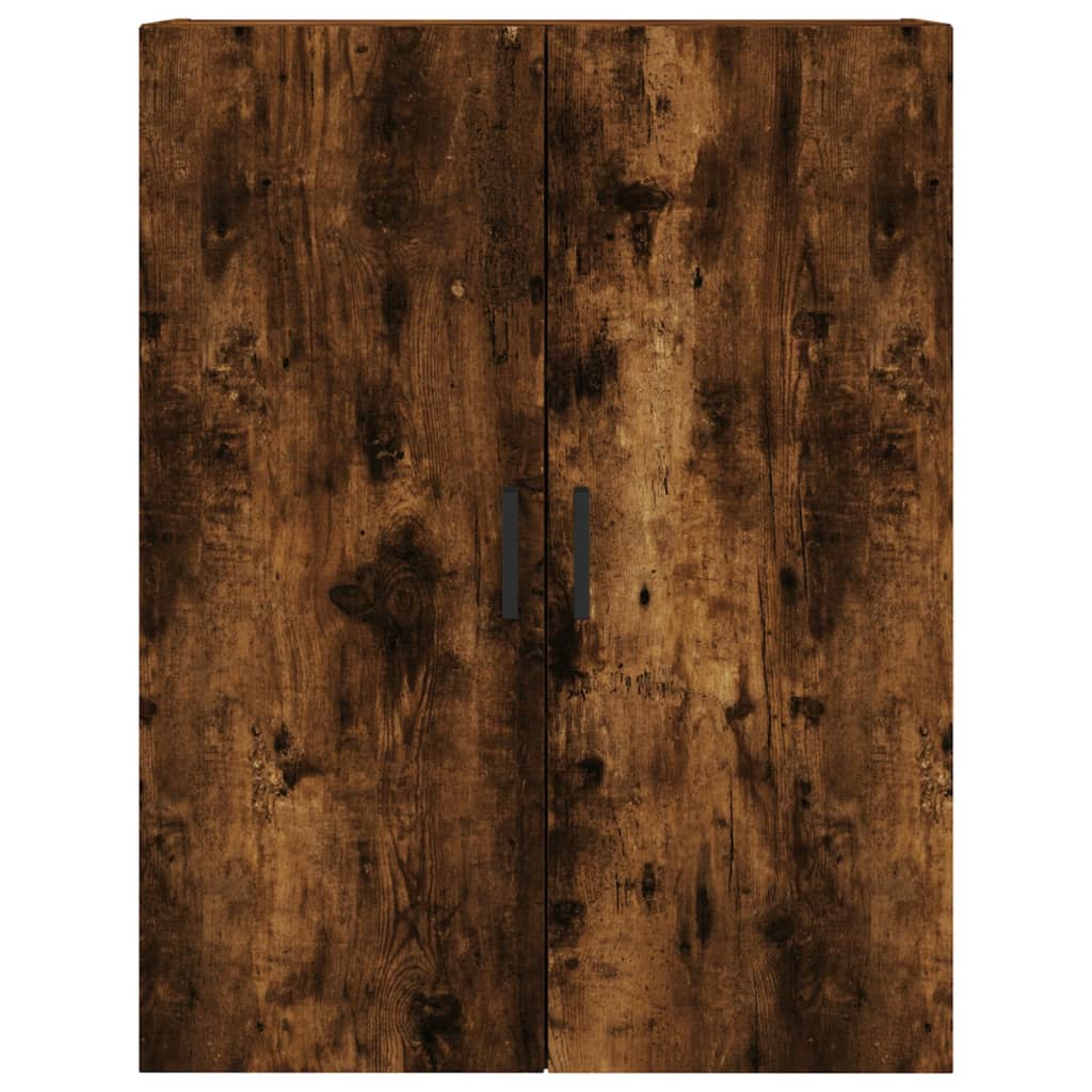 Hangkasten 2 st 69,5x34x90 cm gerookt eikenkleurig