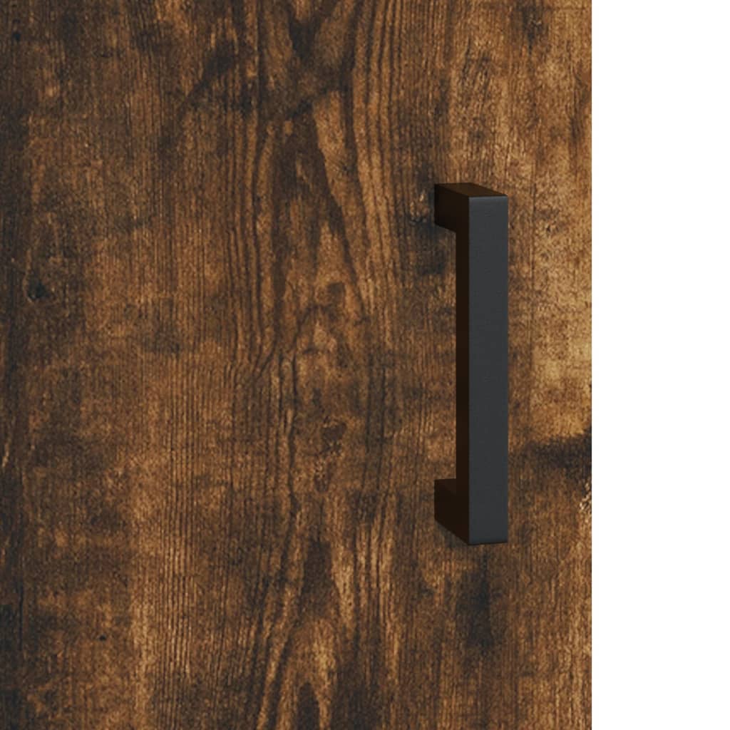 Hangkasten 2 st 69,5x34x90 cm gerookt eikenkleurig