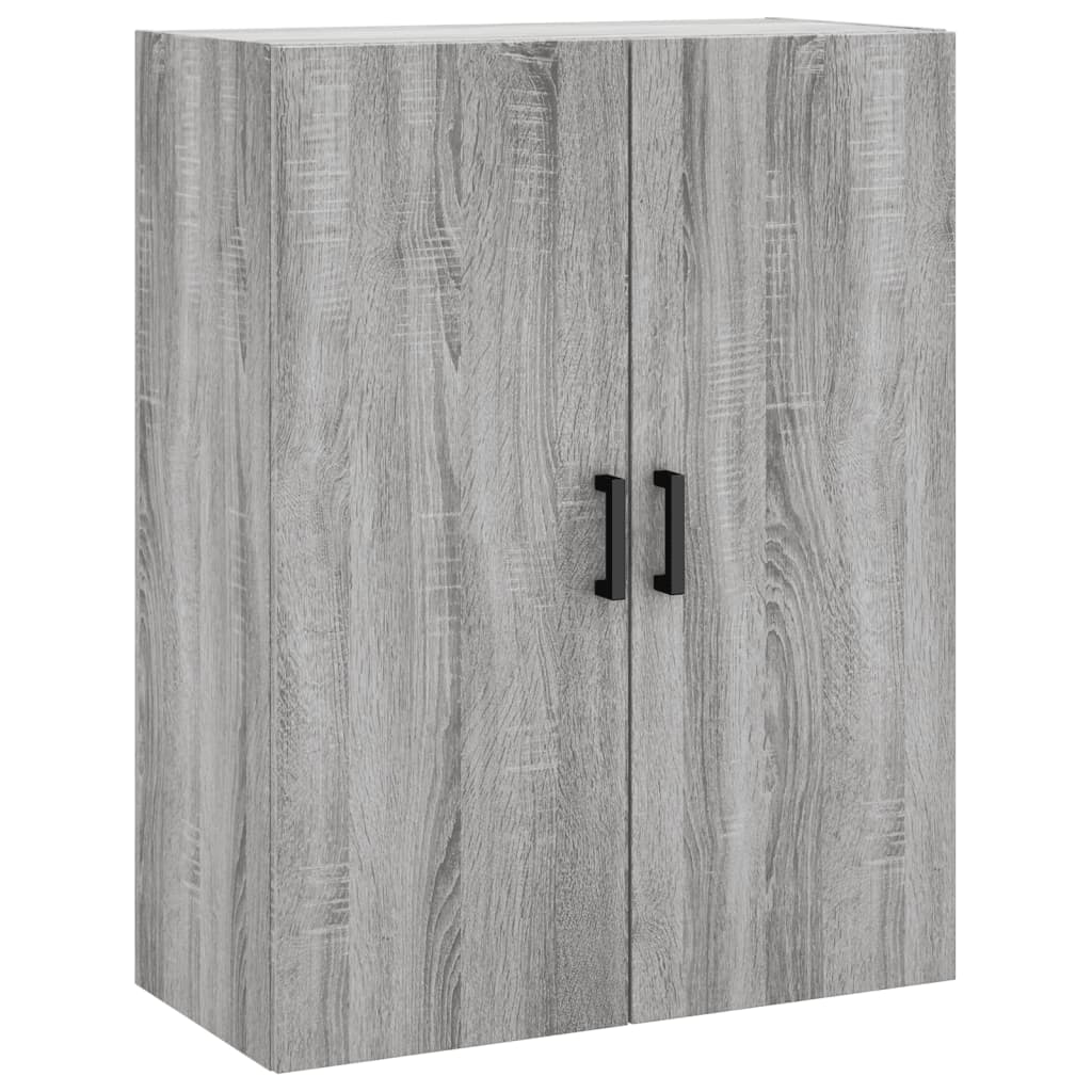 Hangkasten 2 st 69,5x34x90 cm grijs sonoma eikenkleurig