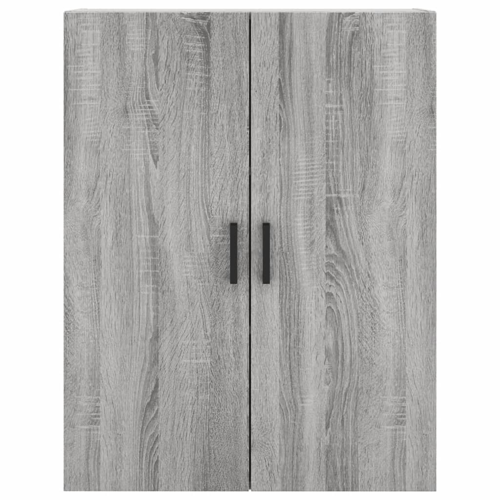 Hangkasten 2 st 69,5x34x90 cm grijs sonoma eikenkleurig