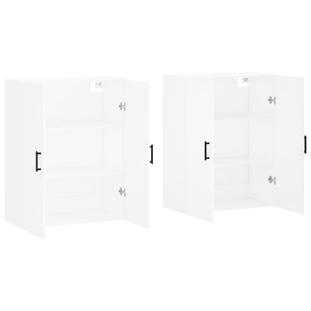Hangkasten 2 st 69,5x34x90 cm wit
