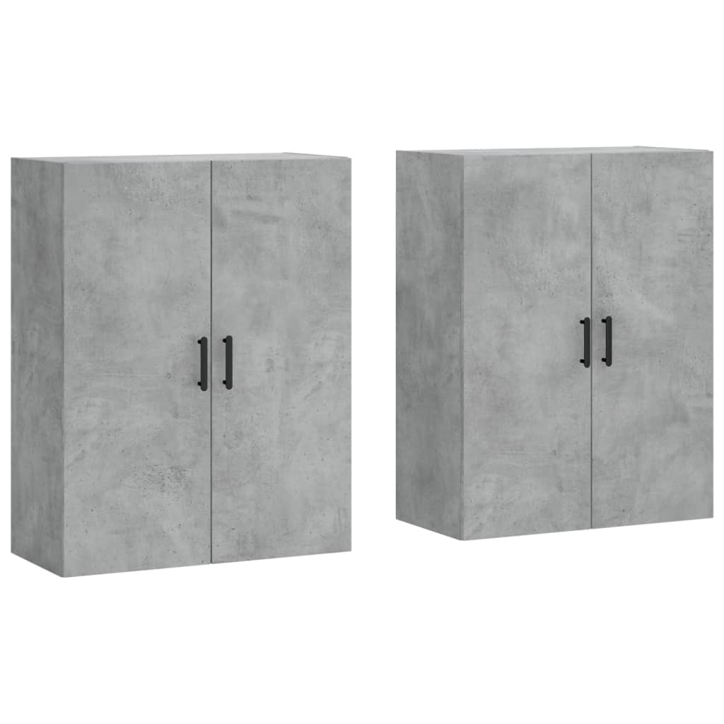 Hangkasten 2 st 69,5x34x90 cm betongrijs