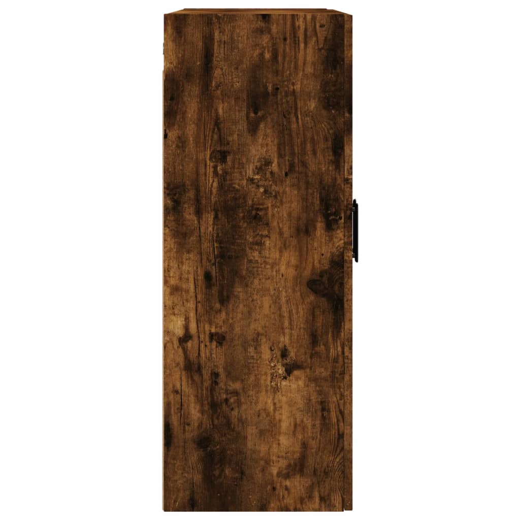 Hangkasten 2 st 69,5x34x90 cm gerookt eikenkleurig