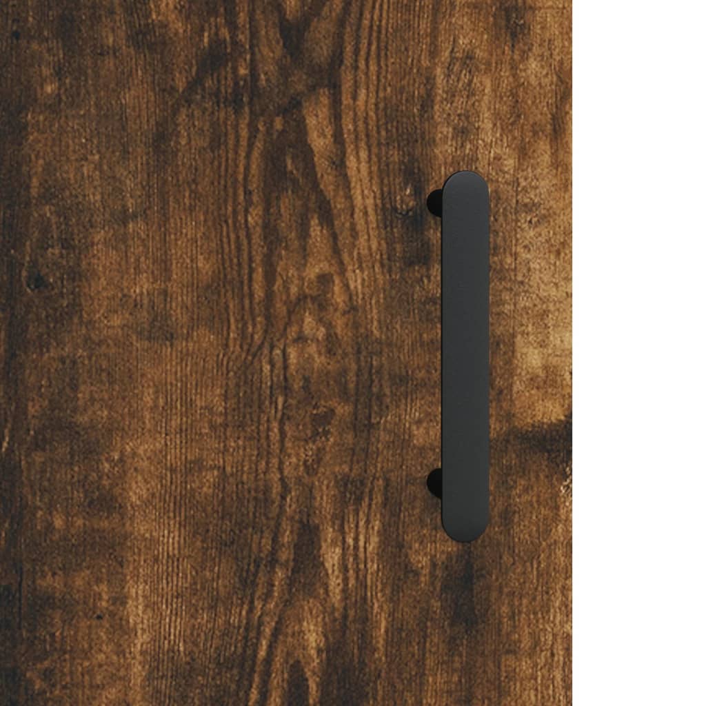 Hangkasten 2 st 69,5x34x90 cm gerookt eikenkleurig