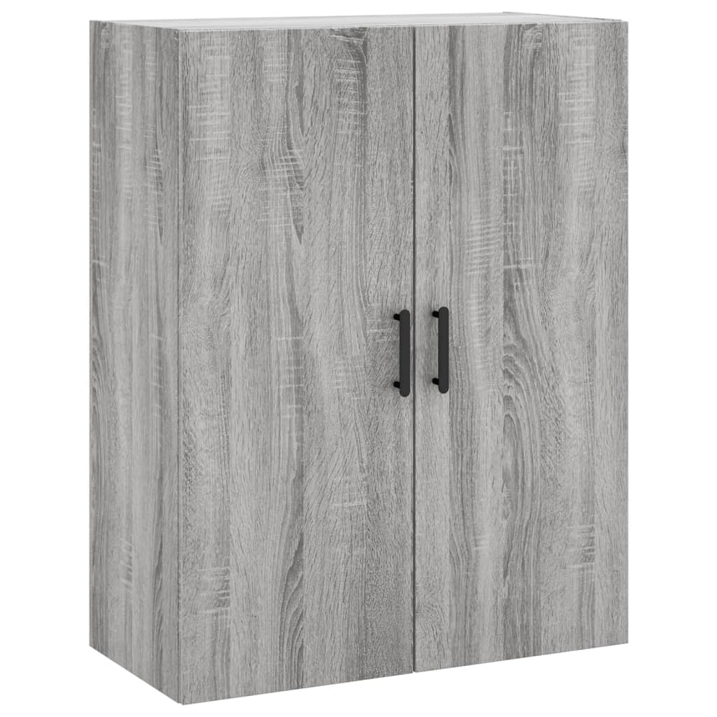 Hangkasten 2 st 69,5x34x90 cm grijs sonoma eikenkleurig
