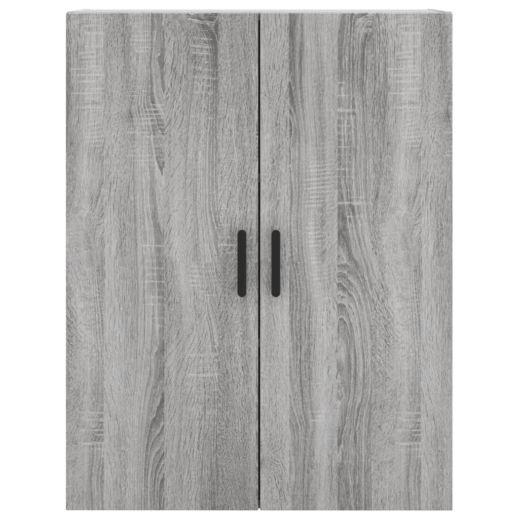 Hangkasten 2 st 69,5x34x90 cm grijs sonoma eikenkleurig