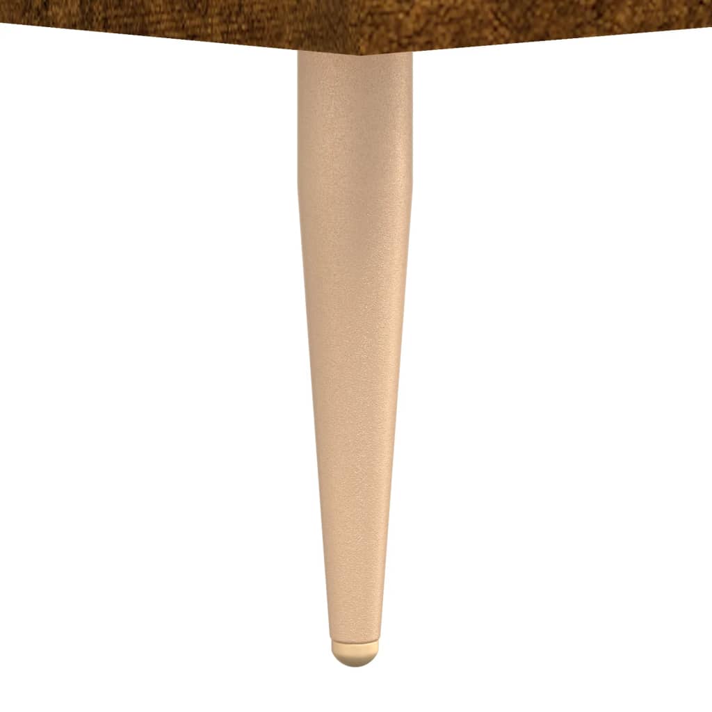 Hoge kast 69,5x34x180 cm bewerkt hout gerookt eikenkleurig
