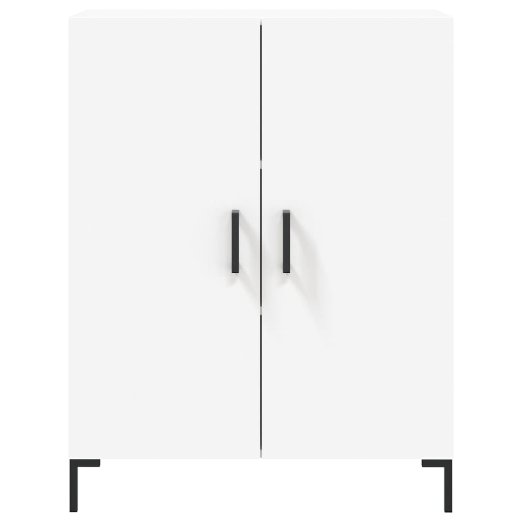 Hoge kast 69,5x34x180 cm bewerkt hout wit