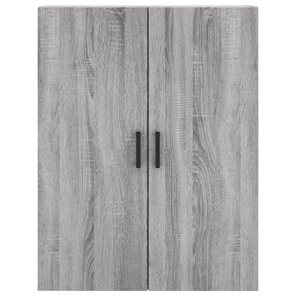 Hoge kast 69,5x34x180 cm bewerkt hout grijs sonoma eikenkleurig