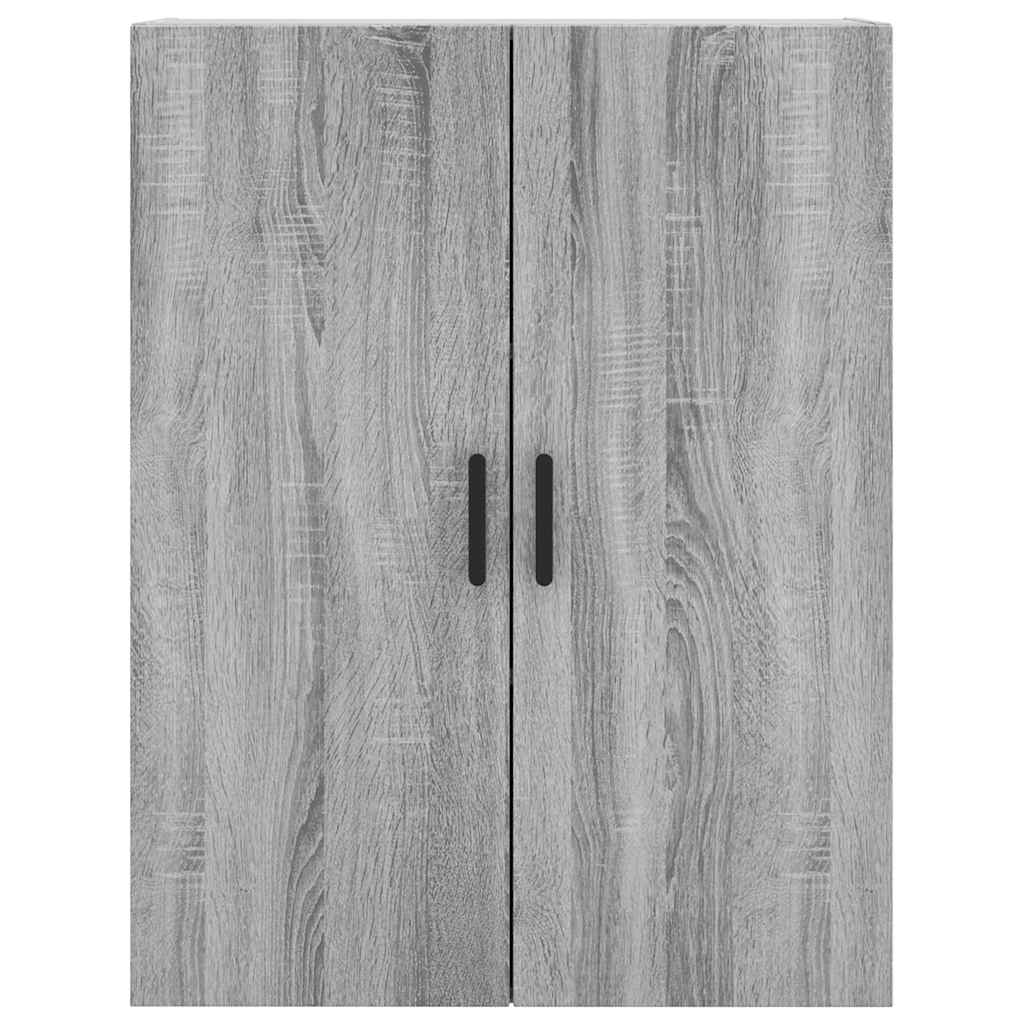 Hoge kast 69,5x34x180 cm bewerkt hout grijs sonoma eikenkleurig