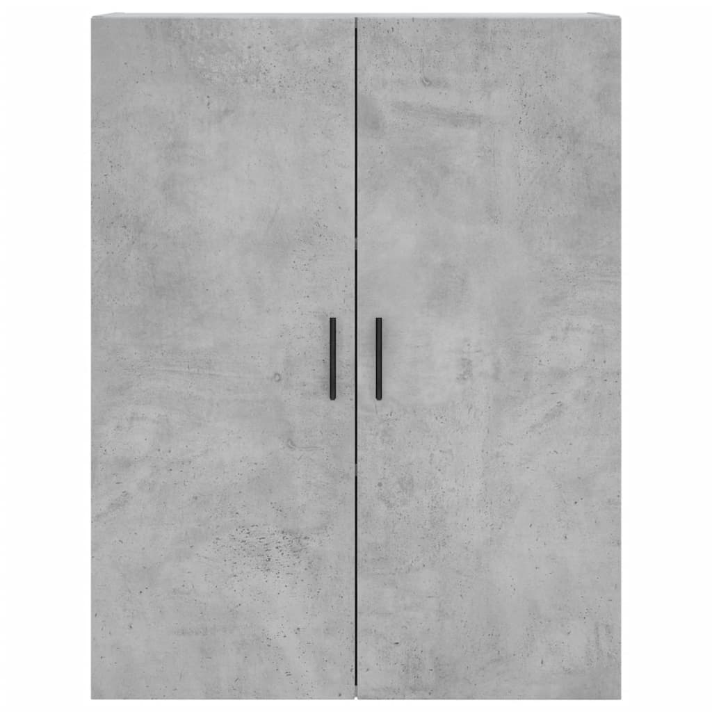 Hoge kast 69,5x34x180 cm bewerkt hout betongrijs