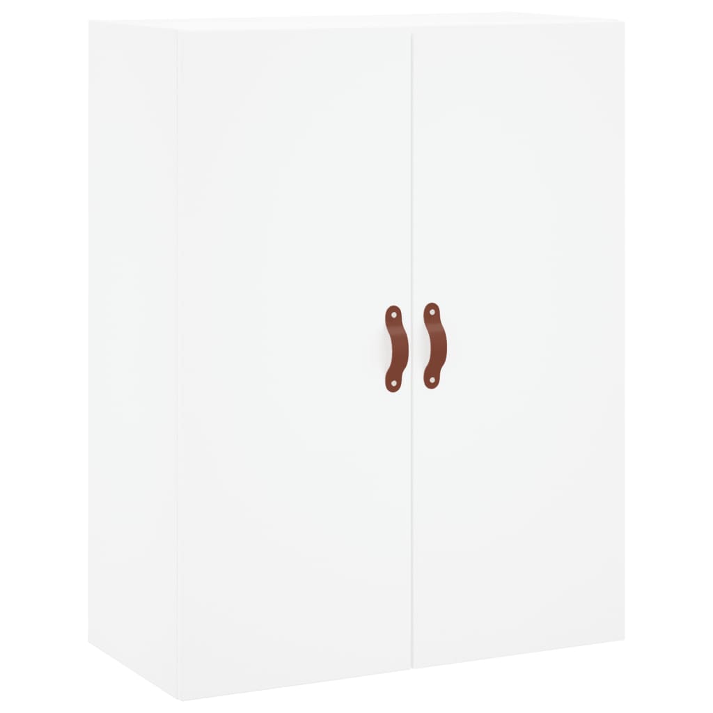 Hoge kast 69,5x34x180 cm bewerkt hout wit