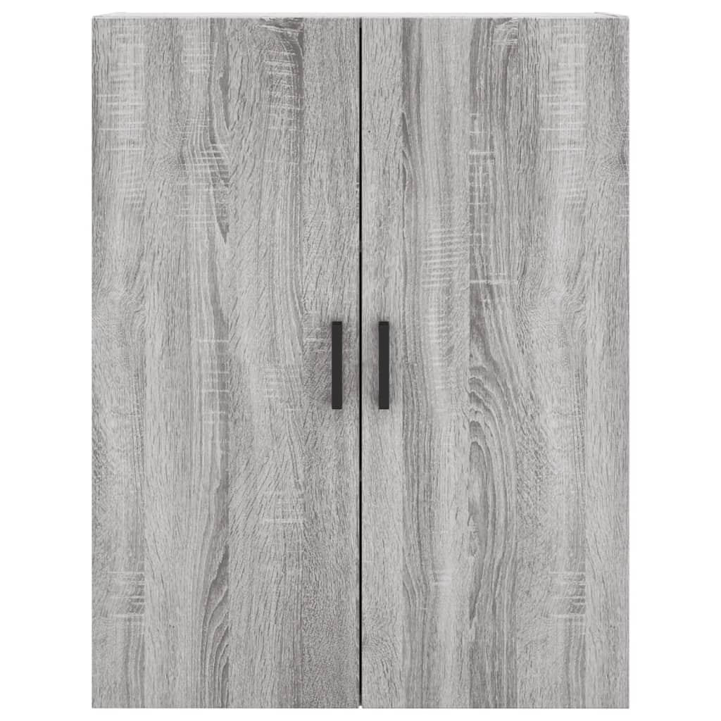 Hoge kast 69,5x34x180 cm bewerkt hout grijs sonoma eikenkleurig