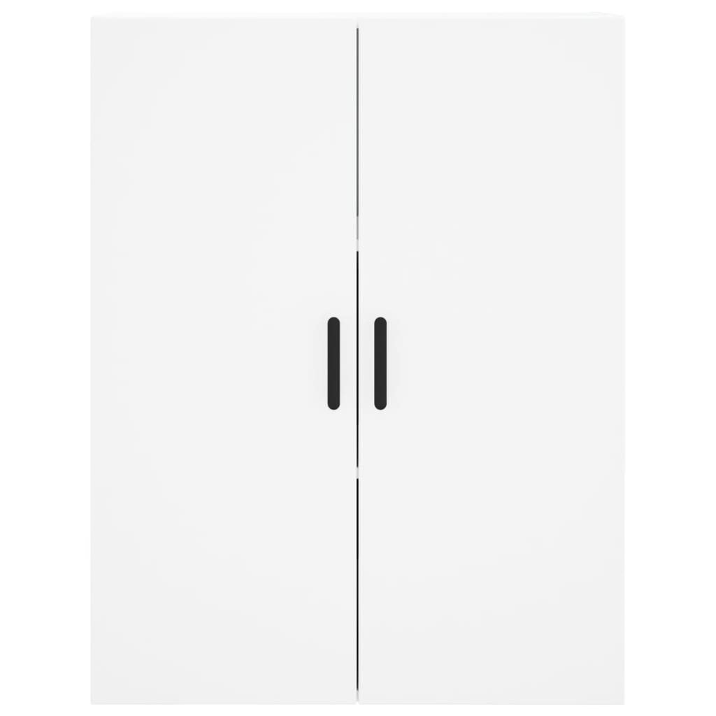 Hoge kast 69,5x34x180 cm bewerkt hout wit