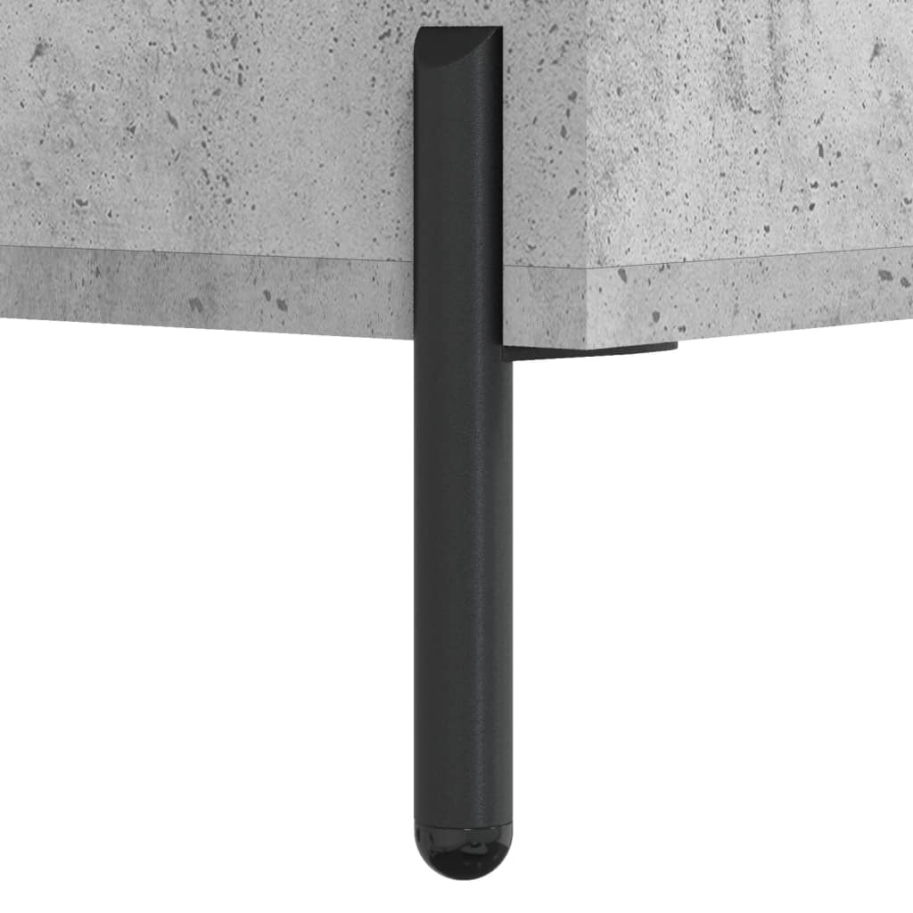 Hoge kast 69,5x34x180 cm bewerkt hout betongrijs