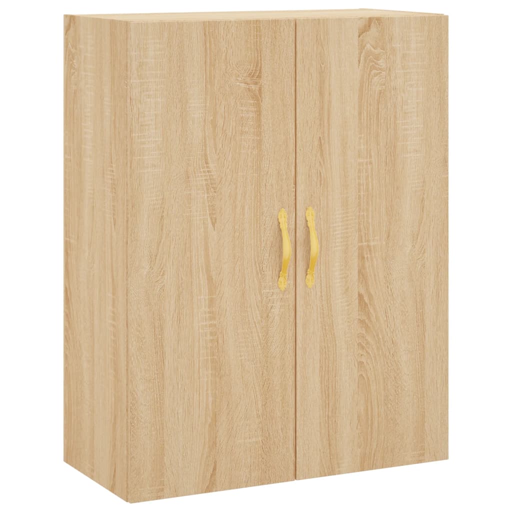 Hoge kast 69,5x34x180 cm bewerkt hout sonoma eikenkleurig