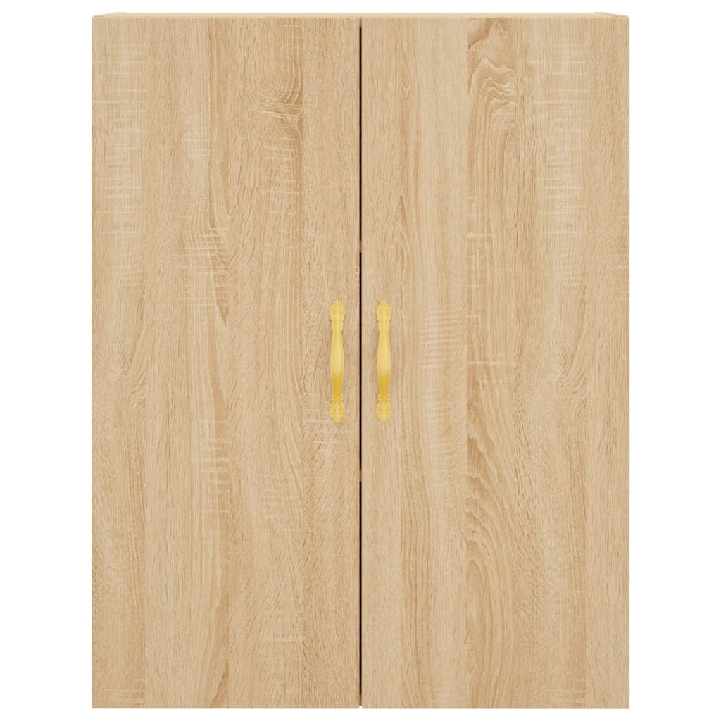 Hoge kast 69,5x34x180 cm bewerkt hout sonoma eikenkleurig
