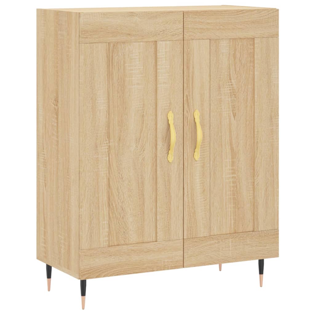 Hoge kast 69,5x34x180 cm bewerkt hout sonoma eikenkleurig