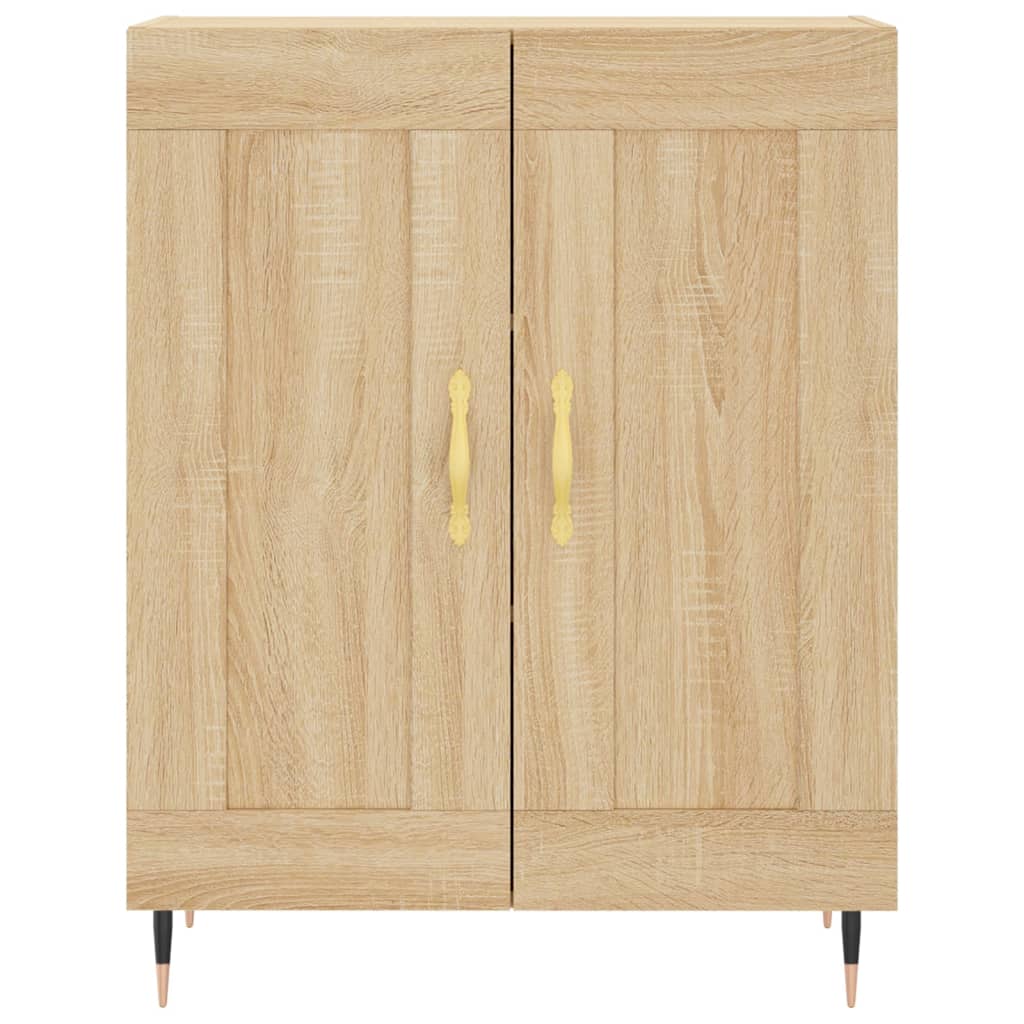 Hoge kast 69,5x34x180 cm bewerkt hout sonoma eikenkleurig