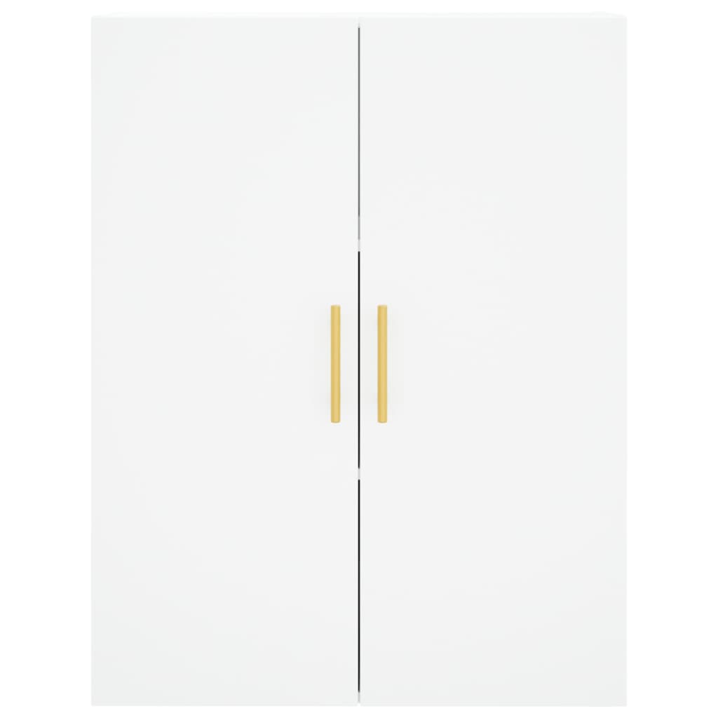 Hoge kast 69,5x34x180 cm bewerkt hout wit