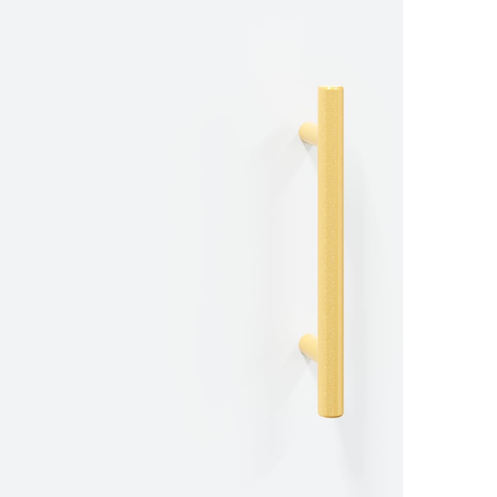 Hoge kast 69,5x34x180 cm bewerkt hout wit