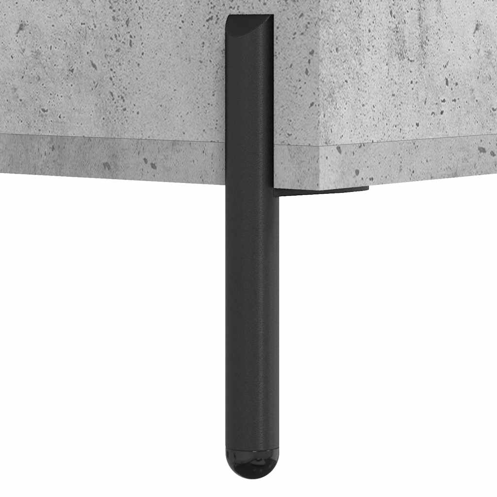 Hoge kast 69,5x34x180 cm bewerkt hout betongrijs