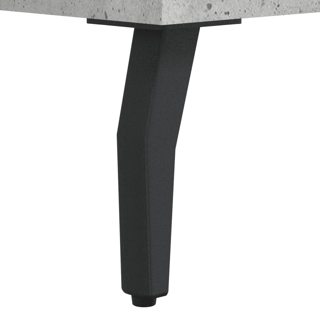 Hoge kast 69,5x34x180 cm bewerkt hout betongrijs