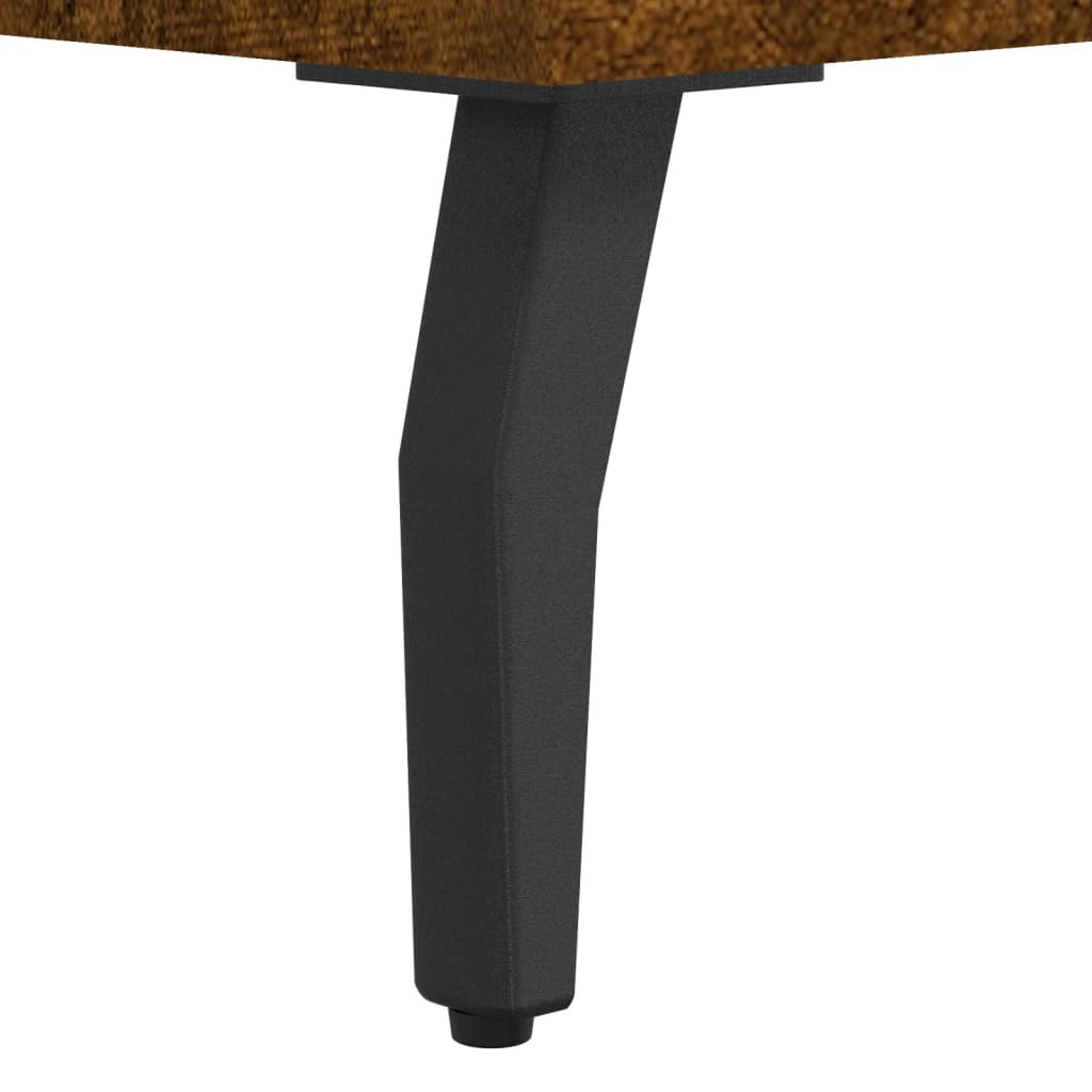 Hoge kast 69,5x34x180 cm bewerkt hout gerookt eikenkleurig