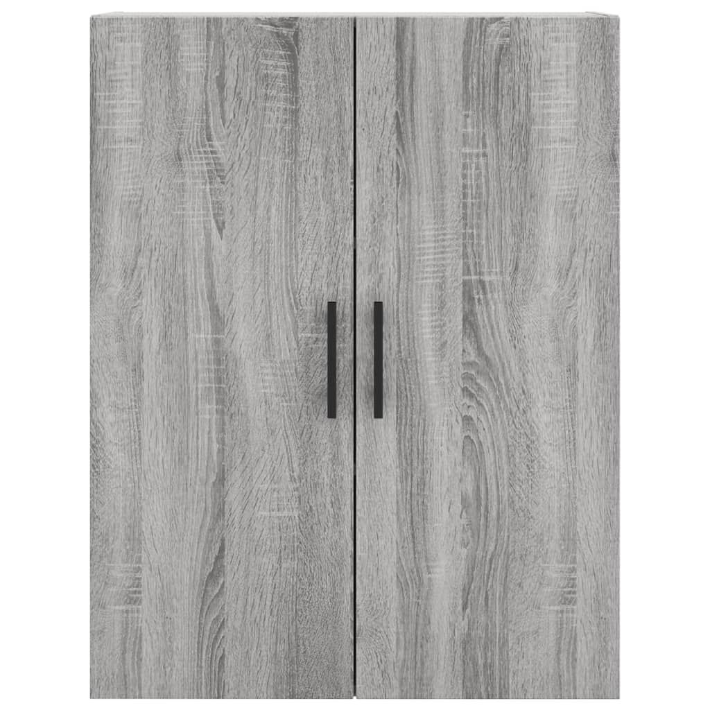 Hoge kast 69,5x34x180 cm bewerkt hout grijs sonoma eikenkleurig