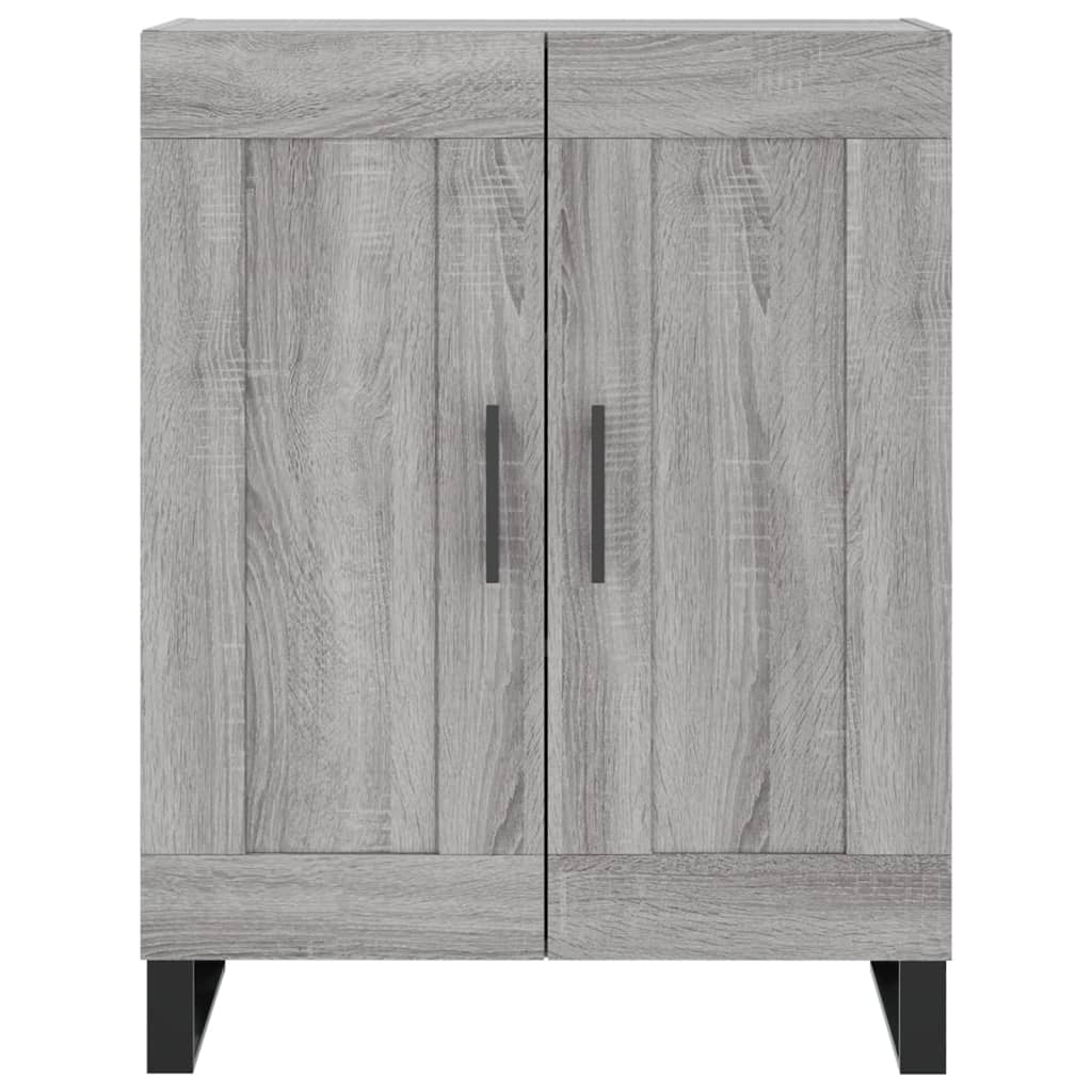 Hoge kast 69,5x34x180 cm bewerkt hout grijs sonoma eikenkleurig