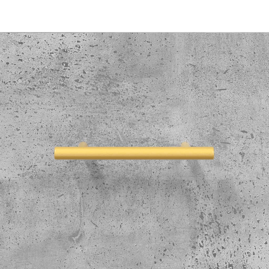 Hoge kast 69,5x34x180 cm bewerkt hout betongrijs